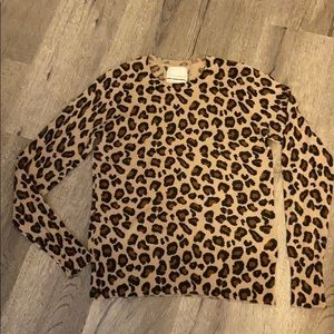 Cynthia Rowley 100% Cashmere / Leopard